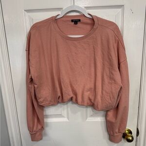 wild fable Dusty Rose Cropped Crewneck Sweatshirt